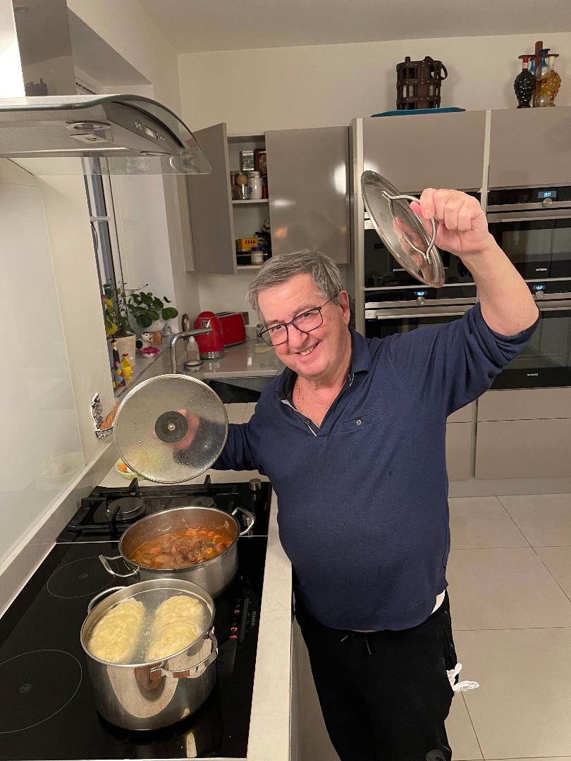 Cooking goulash & dumplings!